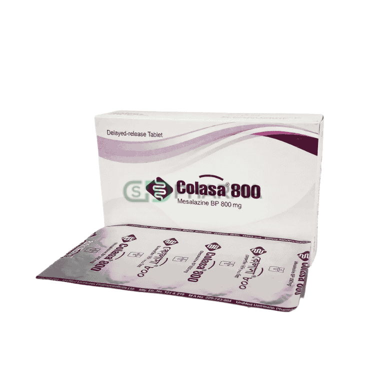 Colasa Tablet 800 mg (Mesalazine [5-aminosalicylic acid])