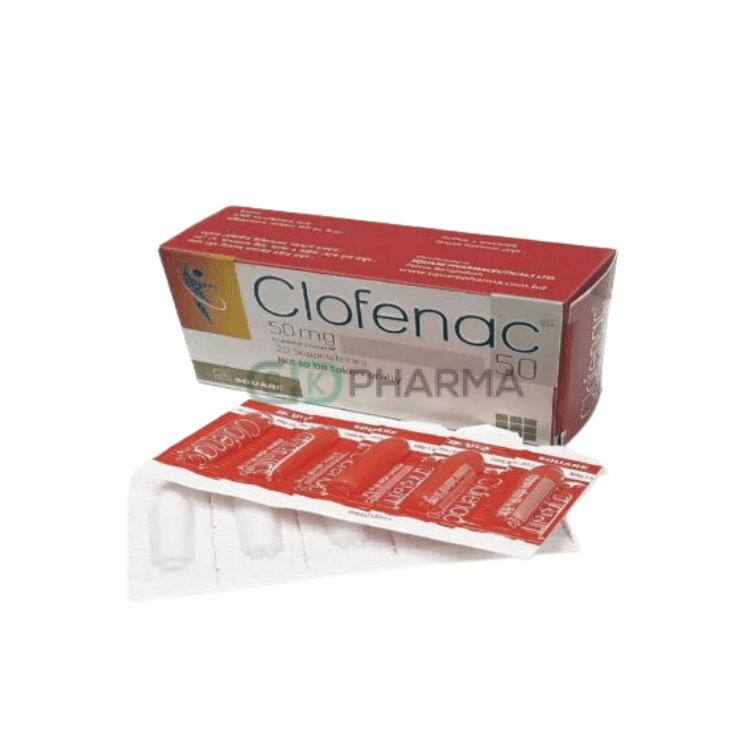 Clofenac Suppository 50 mg (Diclofenac Sodium)
