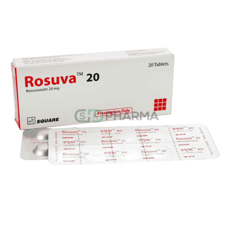 Rosuva Tablet 20 mg (Rosuvastatin Calcium)