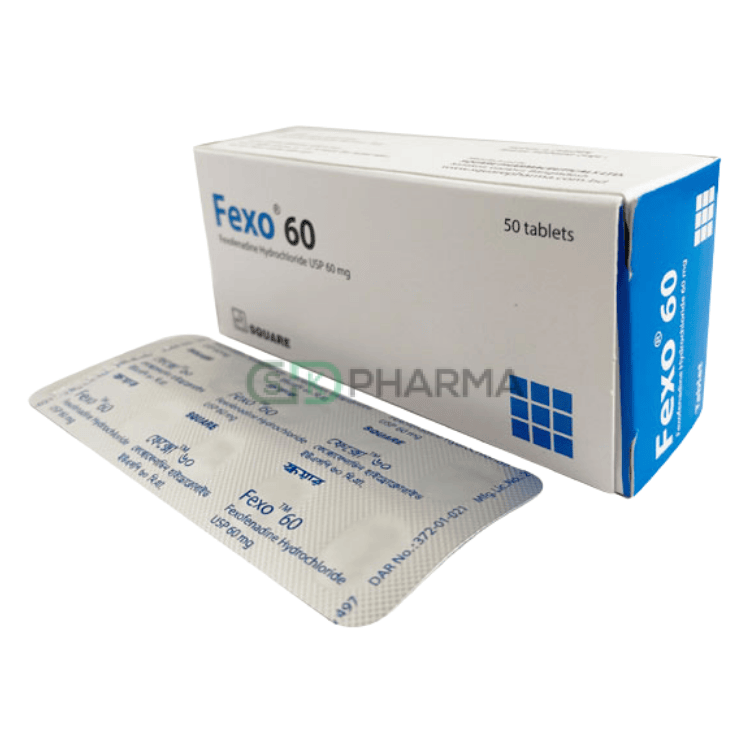 Fexo Tablet 60 mg (Fexofenadine Hydrochloride)