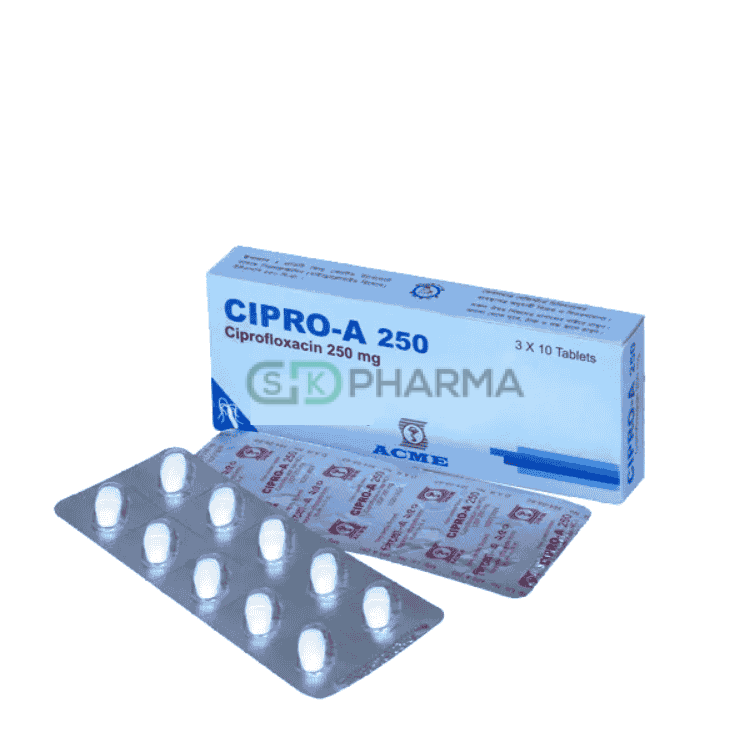 Cipro-A Tablet 250 mg (Ciprofloxacin)
