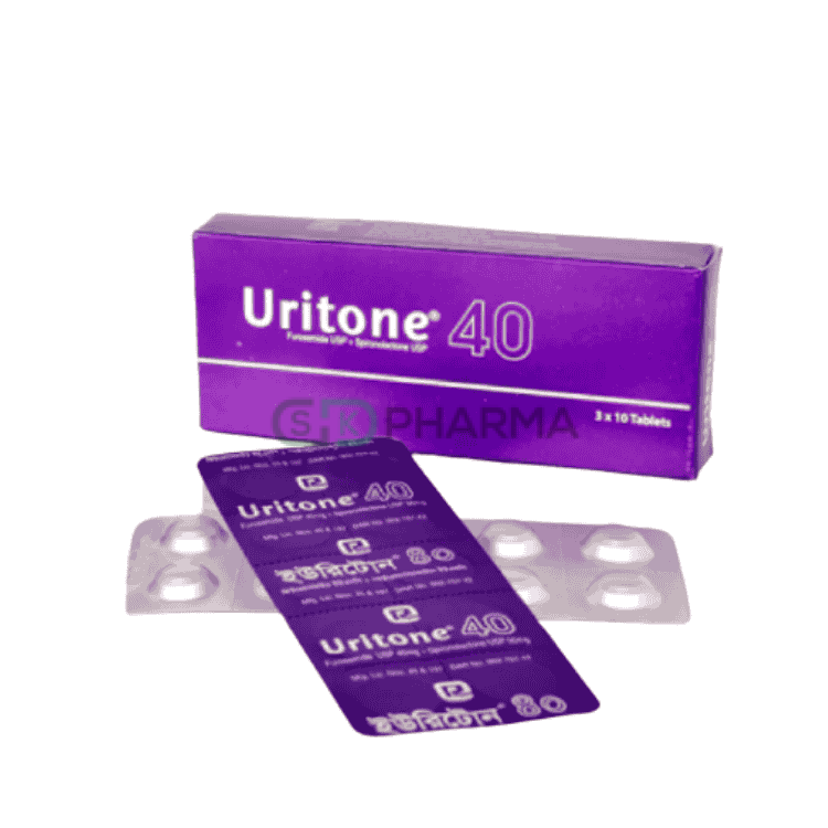 Uritone Tablet 40 mg+50 mg (Furosemide + Spironolactone)