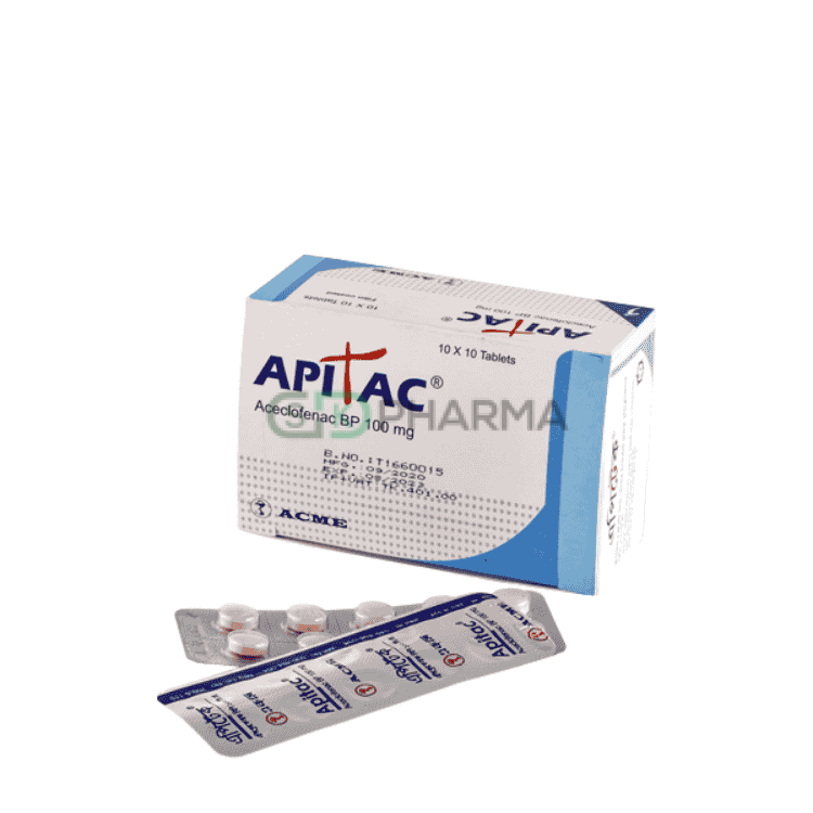 Apitac Tablet 100 mg (Aceclofenac)