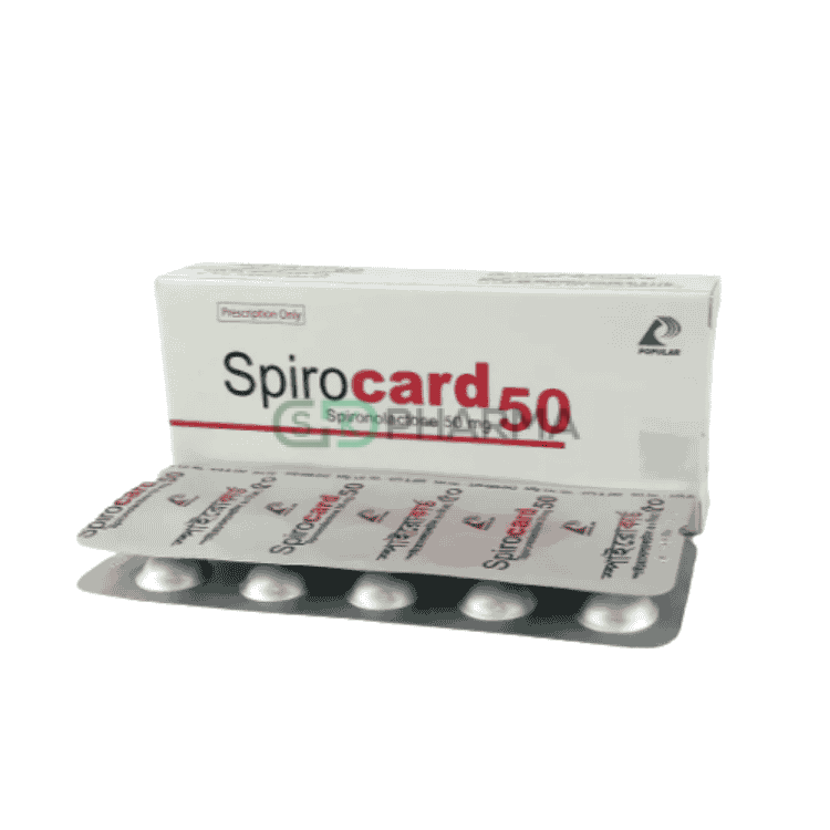 Spirocard Tablet 50 mg (Spironolactone)