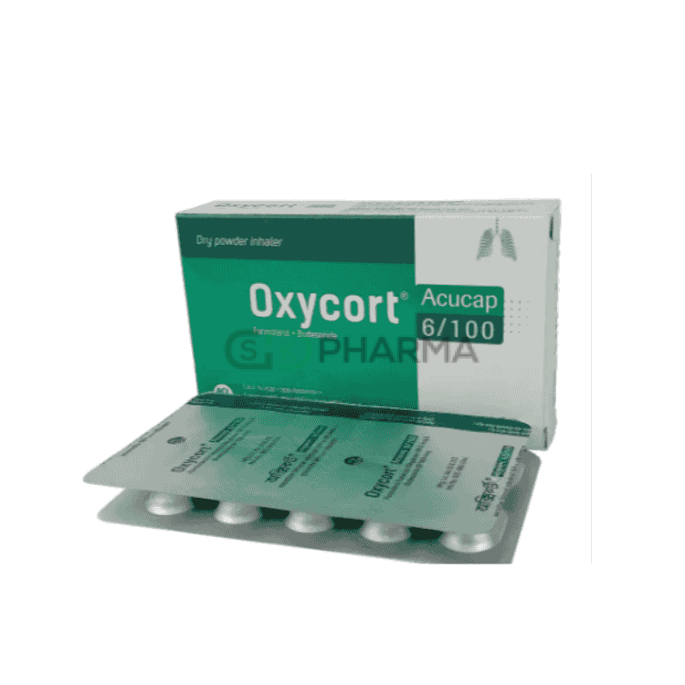 Oxycort Inhalation Capsule 100 mcg+6 mcg (Budesonide + Formoterol Fumarate)