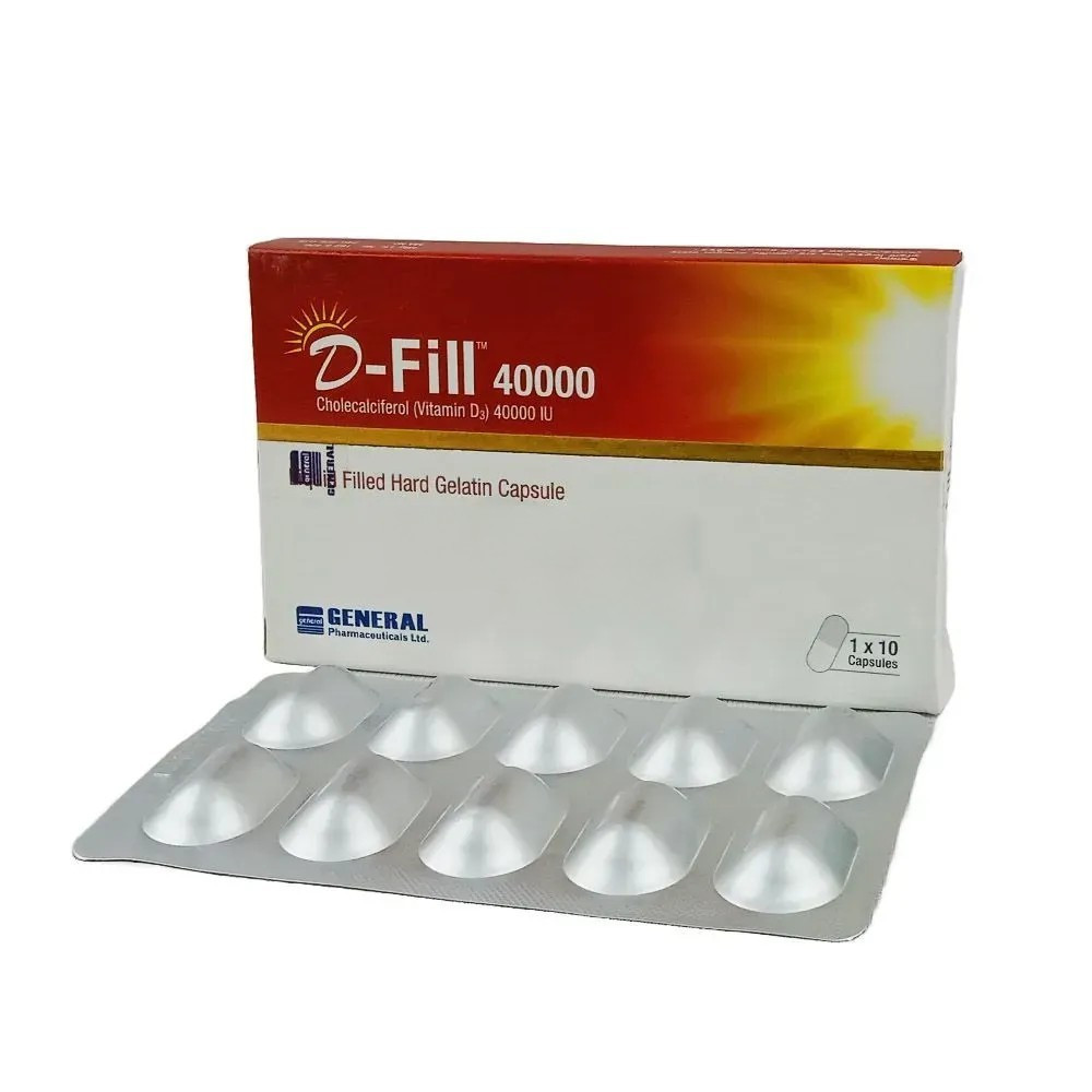 D-Fill Capsule, Cholecalciferol [Vitamin D3] 40000 IU