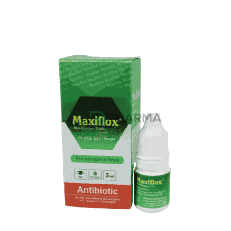 Maxiflox Eye Drop 0.50% (Moxifloxacin Hydrochloride (Ophthalmic))