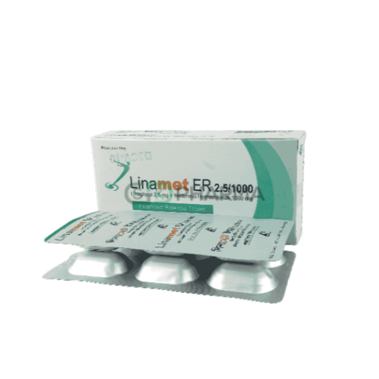 Linamet ER Tablet 2.5 mg+1000 mg (Linagliptin + Metformin Hydrochloride)