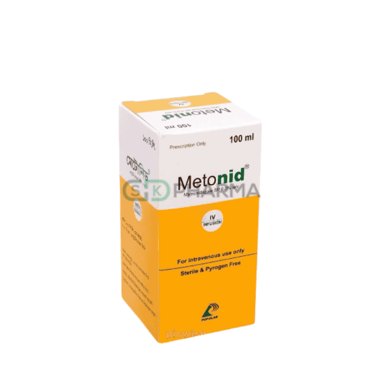 Metonid Injection 500 mg/100 ml (Metronidazole)