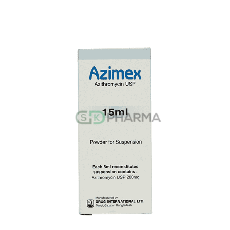 Azimex Suspension 200 mg/5 ml (Azithromycin Dihydrate)