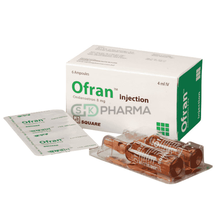 Ofran Injection 8 mg/4 ml (Ondansetron)