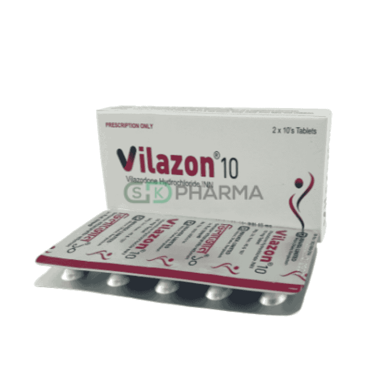 Vilazon Tablet 10 mg (Vilazodone Hydrochloride)