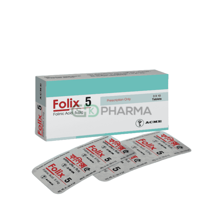 Folix Tablet 5 mg (Folinic Acid)