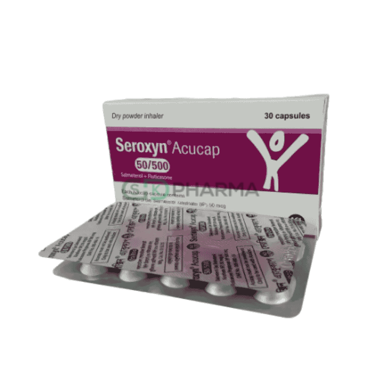 Seroxyn Inhalation Capsule 50 mcg+500 mcg (Salmeterol + Fluticasone Propionate)