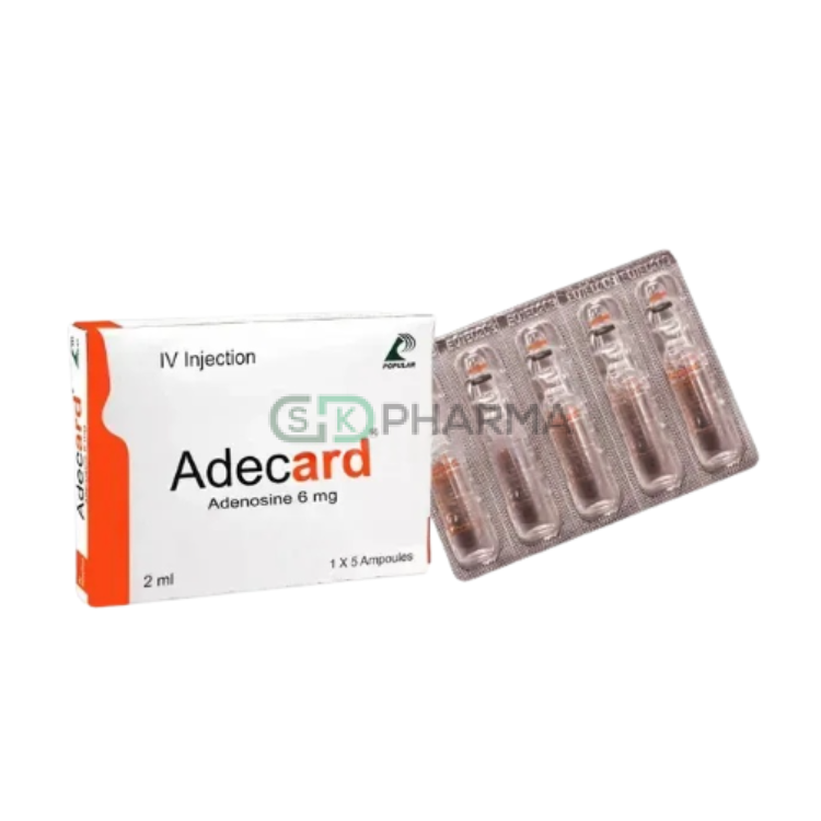 Adecard Injection 6 mg/2 ml (Adenosine)