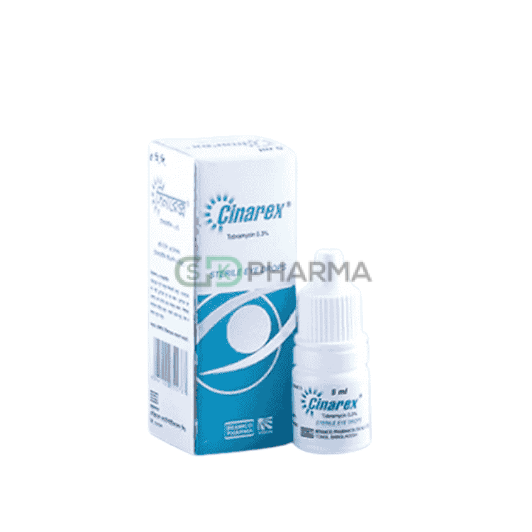 Cinarex Eye Drop 0.30% (Tobramycin (Ophthalmic))