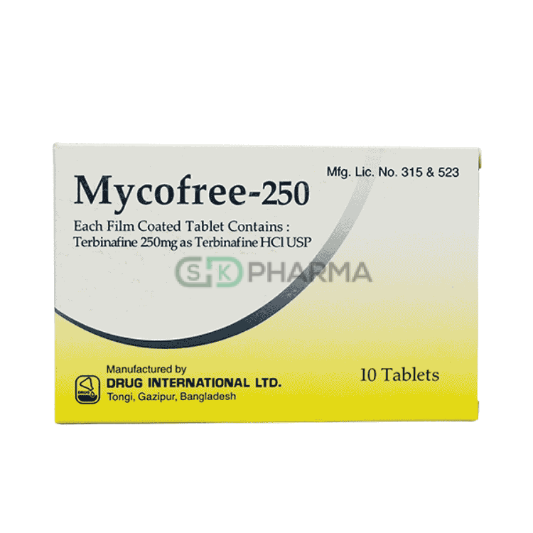 Mycofree Tablet 250 mg (Terbinafine Hydrochloride)