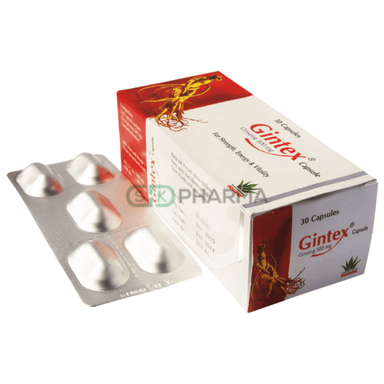 Gintex Capsule 500 mg (Panax Ginseng)