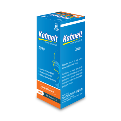 Kofmelt Syrup 100 ml bottle, Ambroxol Hydrochloride 15 mg/5 ml