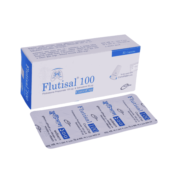 Flutisal Inhalation Capsule 50 mcg+100 mcg (Salmeterol + Fluticasone Propionate)