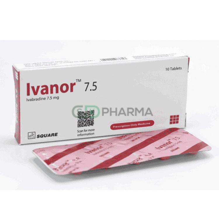 Ivanor Tablet 7.5 mg (Ivabradine)