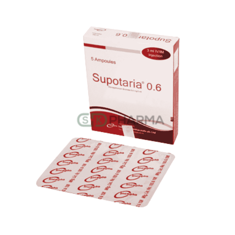 Supotaria Injection 0.6 mg/3 ml (Glycopyrronium Bromide (Injection))