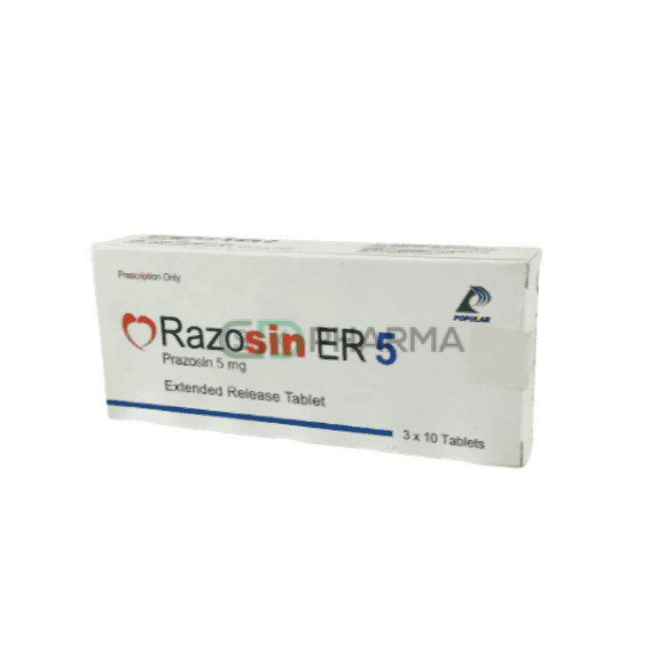 Razosin ER Tablet 5 mg (Prazosin Hydrochloride)