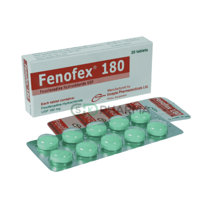 Fenofex Tablet 180 mg (Fexofenadine Hydrochloride)
