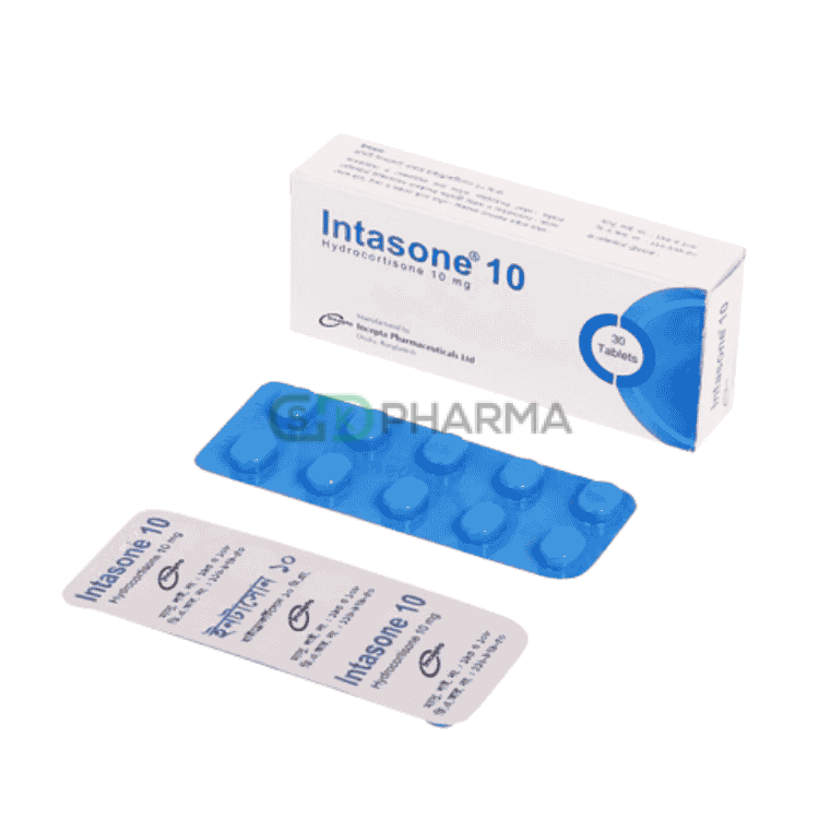 Intasone Tablet 10 mg (Hydrocortisone)