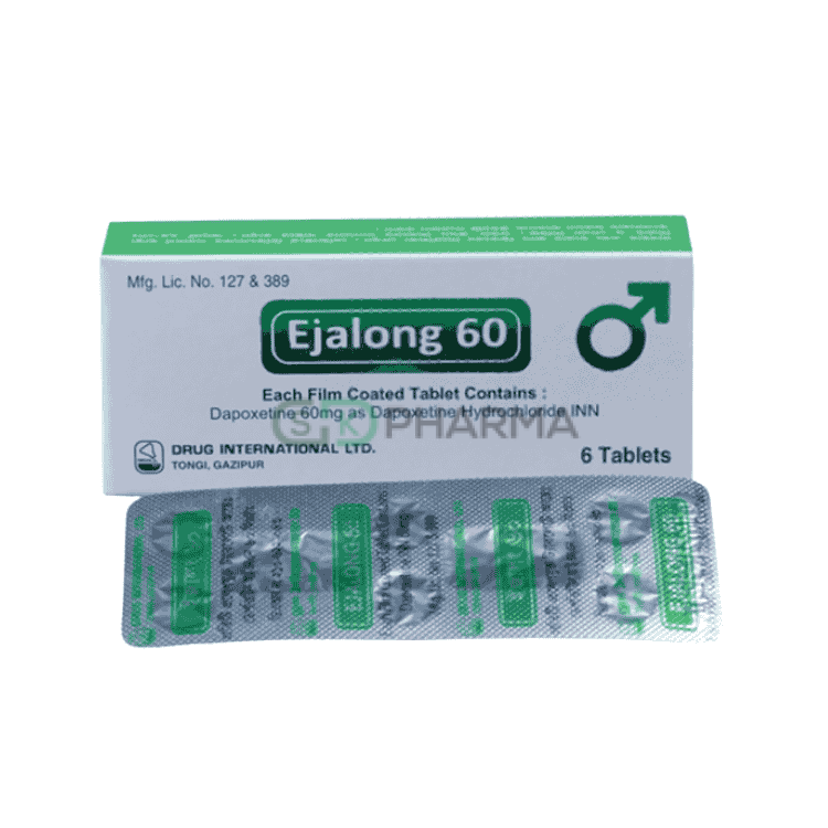 Ejalong Tablet 60 mg (Dapoxetine Hydrochloride)