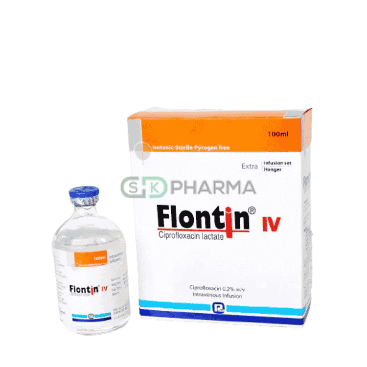 Flontin Injection 200 mg/100 ml (Ciprofloxacin)