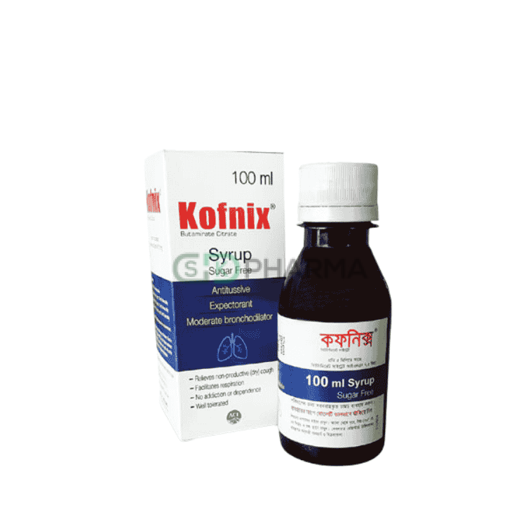 Kofnix Syrup 7.5 mg/5 ml (Butamirate Citrate)