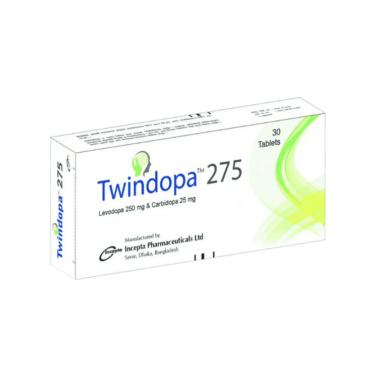 Twindopa Tablet 250 mg+25 mg (Levodopa + Carbidopa)