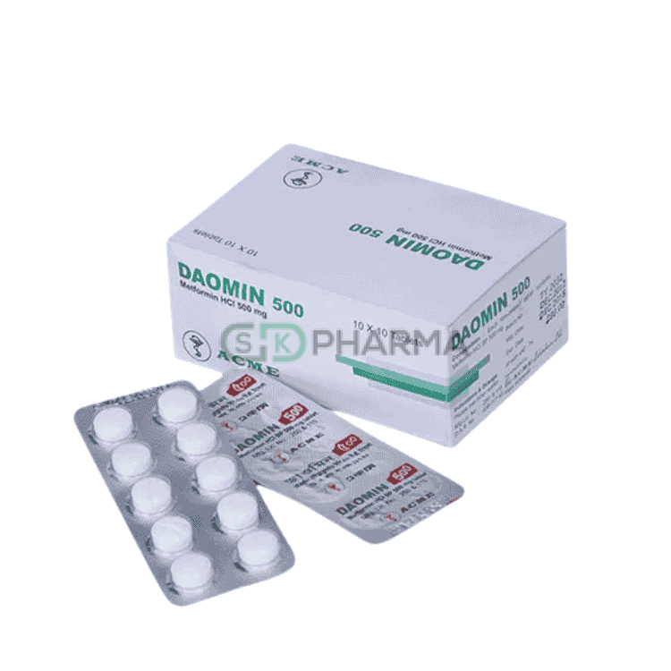 Daomin Tablet 500 mg (Metformin Hydrochloride)