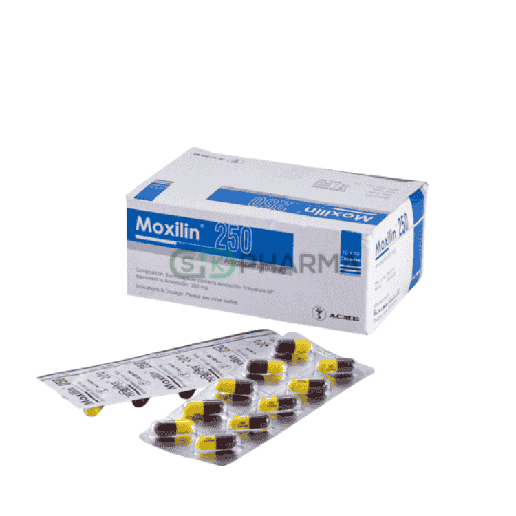 Moxilin Capsule 250 mg (Amoxicillin Trihydrate)