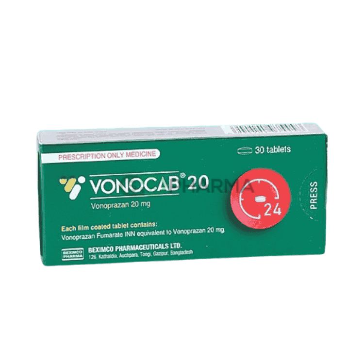 Vonocab Tablet 20 mg (Vonoprazan)