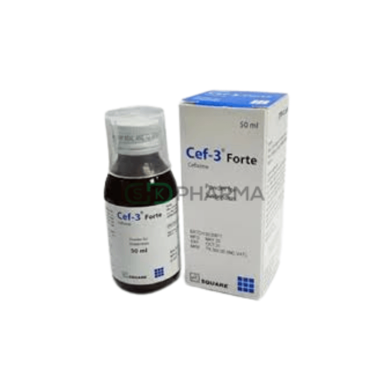 Cef-3 Forte Suspension 200 mg/5 ml (Cefixime Trihydrate)