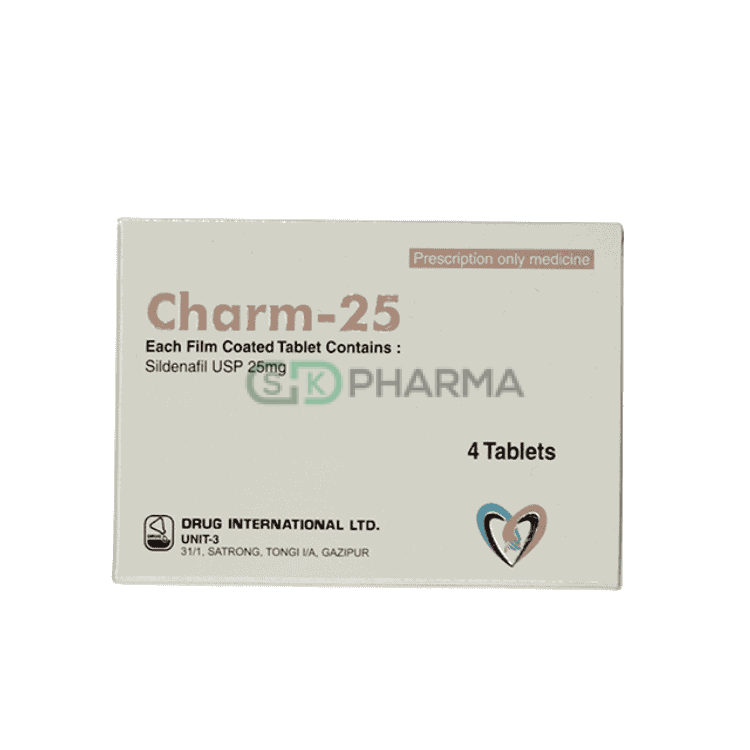Charm Tablet 25 mg (Sildenafil Citrate)