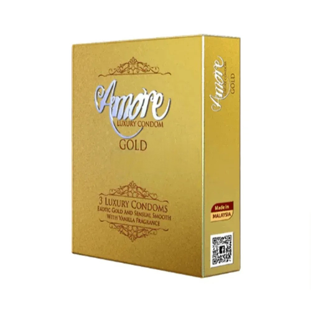 Amore Gold Condom (6 Pack), Latex condom [Amore]