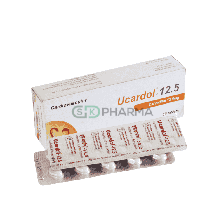 Ucardol Tablet 12.5 mg (Carvedilol)