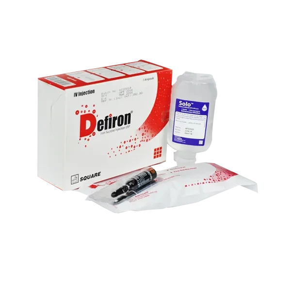 Defiron IV Injection or Infusion Iron Sucrose 100 mg/5 ml
