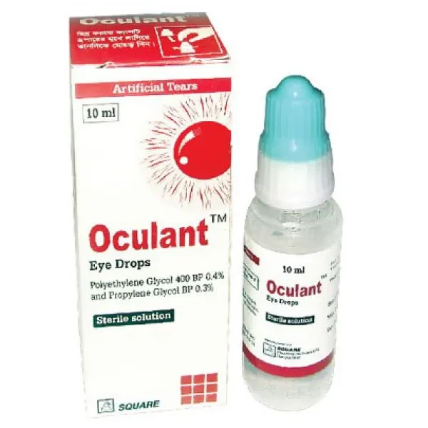 Oculant Ophthalmic Solution 10ml, Polyethylene Glycol + Propylene Glycol 0.4%+0.3%
