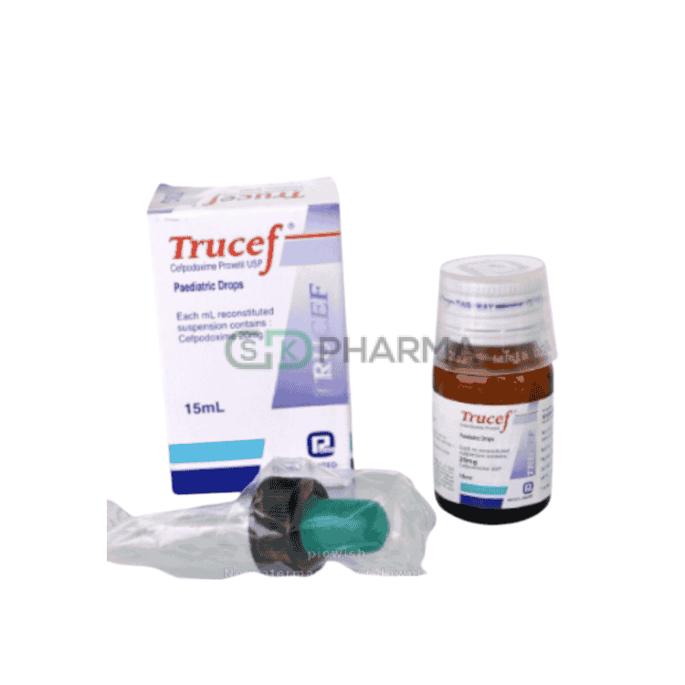 Trucef Pediatric Drop 20 mg/ml (Cefpodoxime Proxetil)