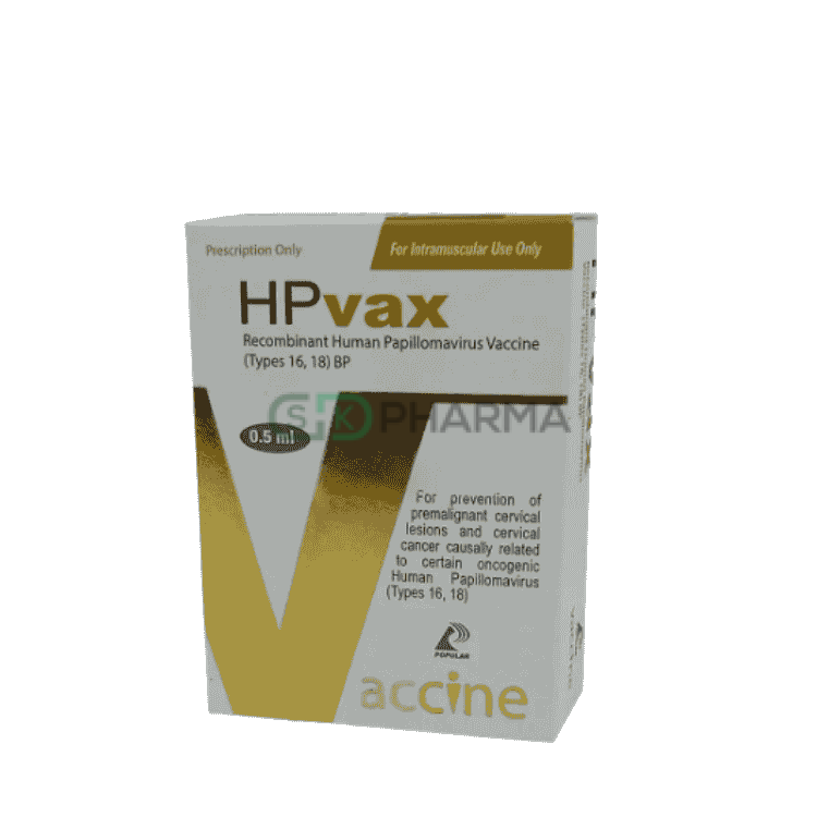 HPvax Injection 0.5 ml/dose (Human Papillomavirus Bivalent)
