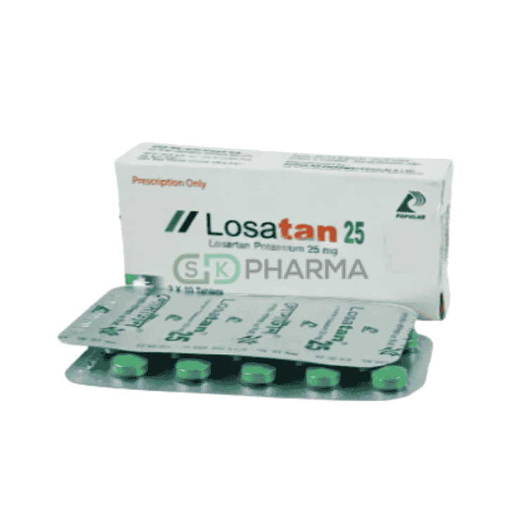 Losatan Tablet 25 mg (Losartan Potassium)