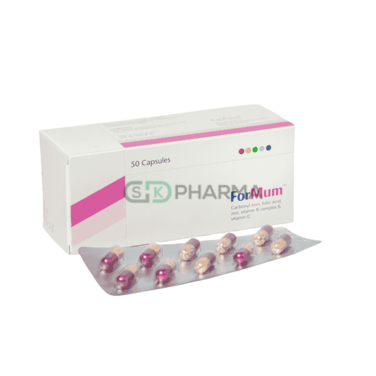 ForMum Capsule (Carbonyl Iron + Folic Acid + Zinc Sulfate + Vitamin B Complex + Vitamin C)