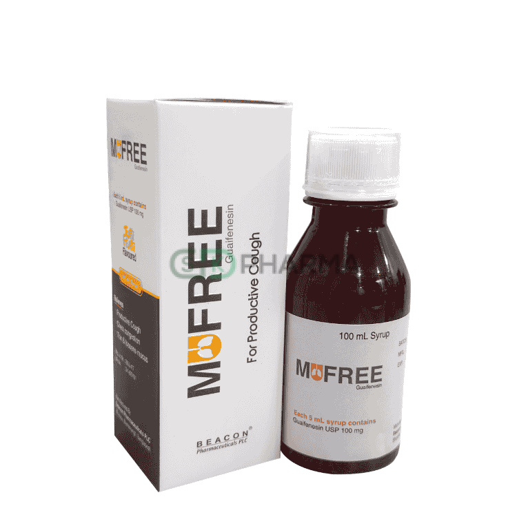 Mufree Syrup 100 mg/5 ml (Guaifenesin)