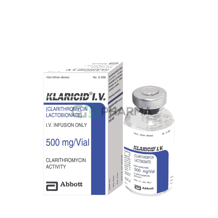 Klaricid Injection 500 mg/vial (Clarithromycin)