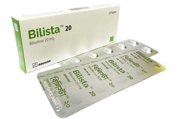 Bilista Tablet,  Bilastine 20 mg