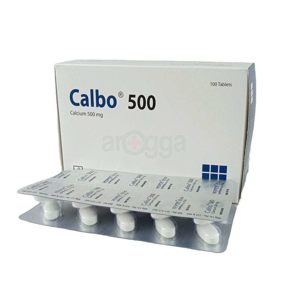 Calbo Tablet,Elemental Calcium 500 mg